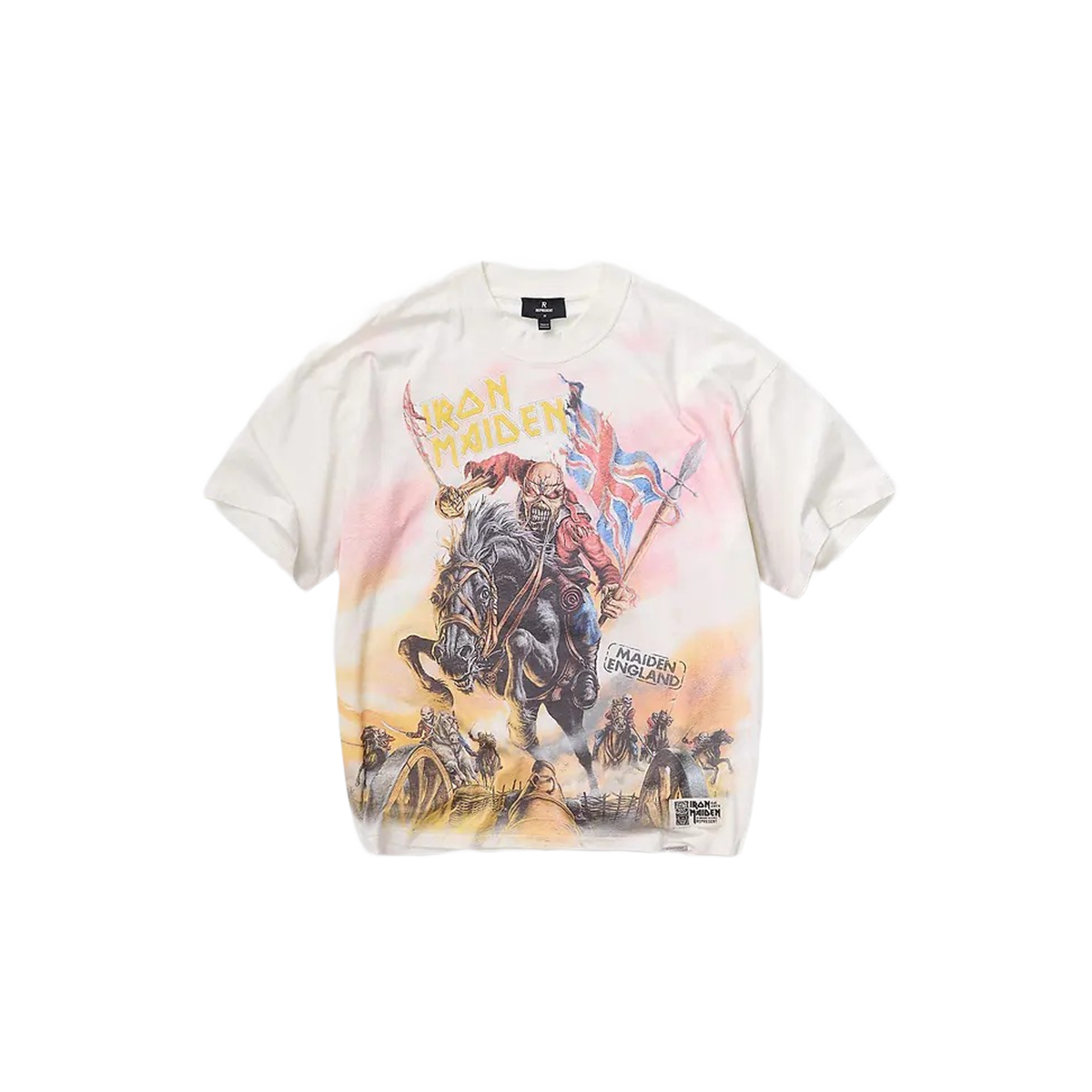 Represent X Iron Maiden Steed T-Shirt Flat White-Represent-pikastore.cz