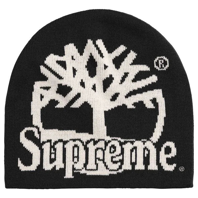 Supreme x Timberland Beanie Black – sapka, fekete