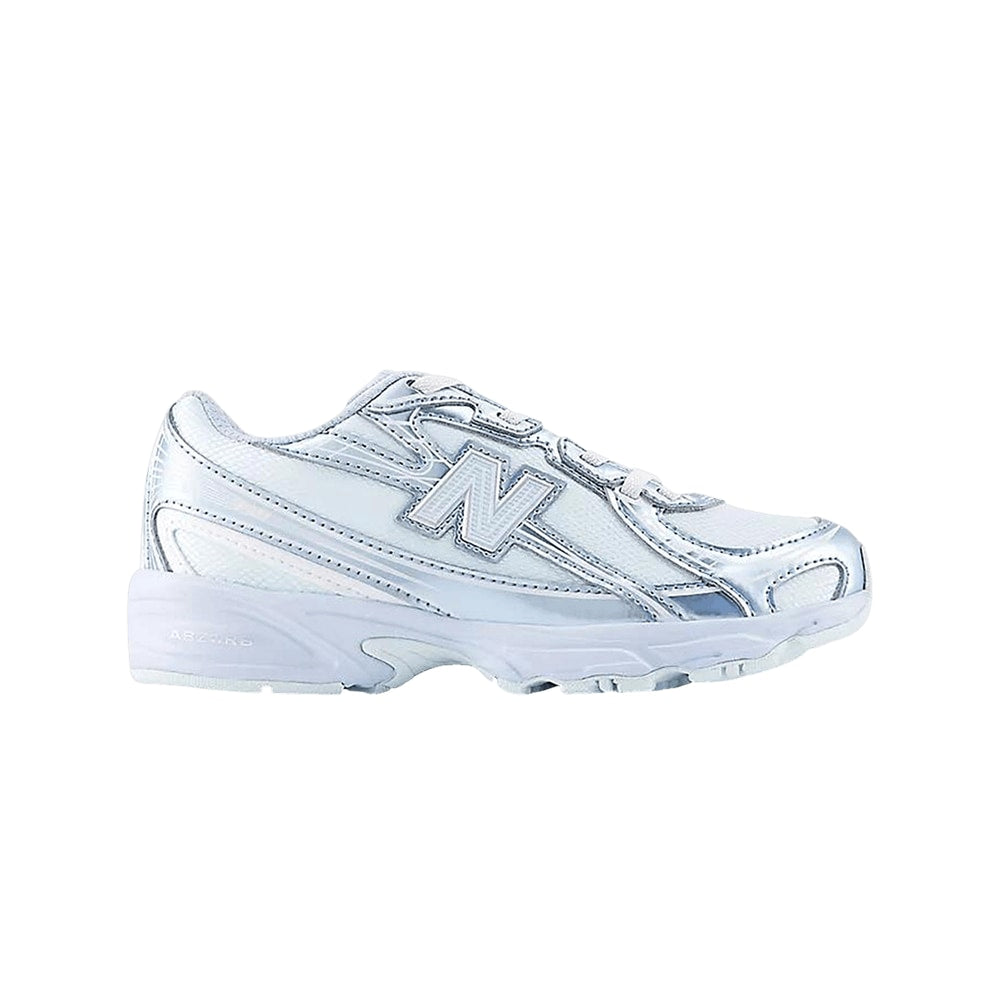 New Balance 740 Bungee Lace Little Kid Glint Blue – pantofi, alb