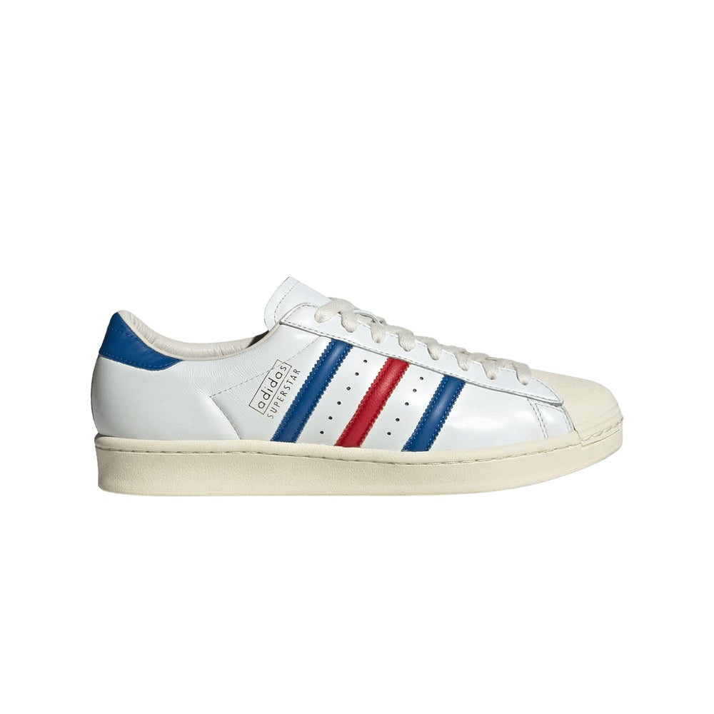 adidas Superstar Vintage Made in Germany White Blue Scarlet – buty, biały