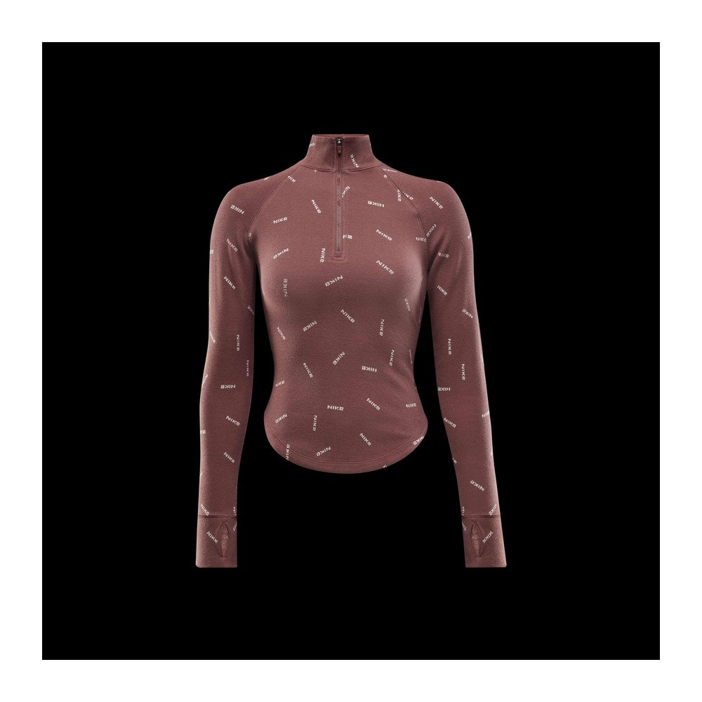 Nike Sportswear Collection Women's Slim 1/2-Zip Long-Sleeve Logo Top – kläder