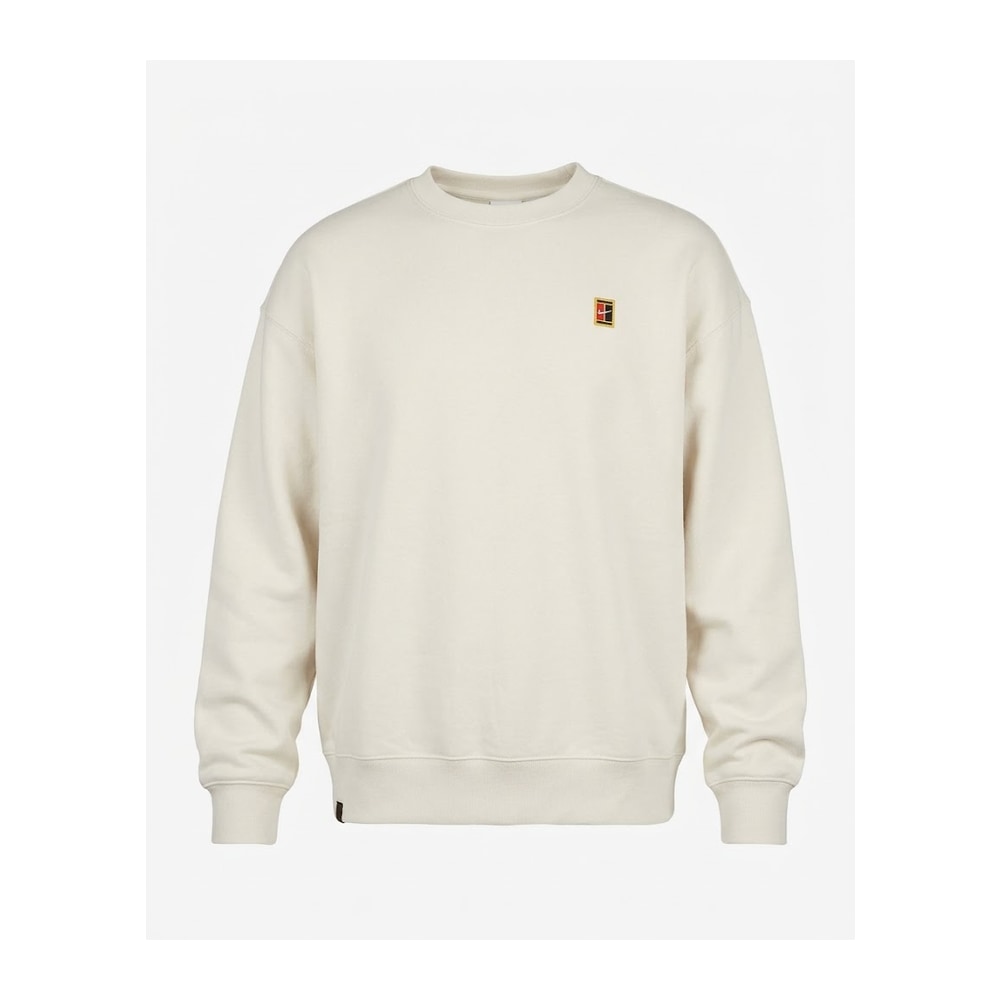 Nike NikeCourt Men's French Terry Crewneck Top Phantom – sudadera