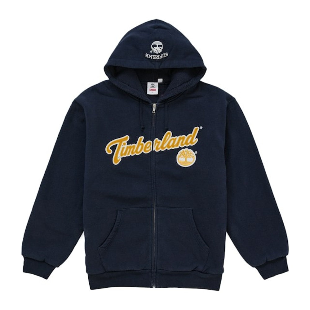 Supreme Timberland Thermal Lined Zip Up Hooded Sweatshirt Navy – huppari