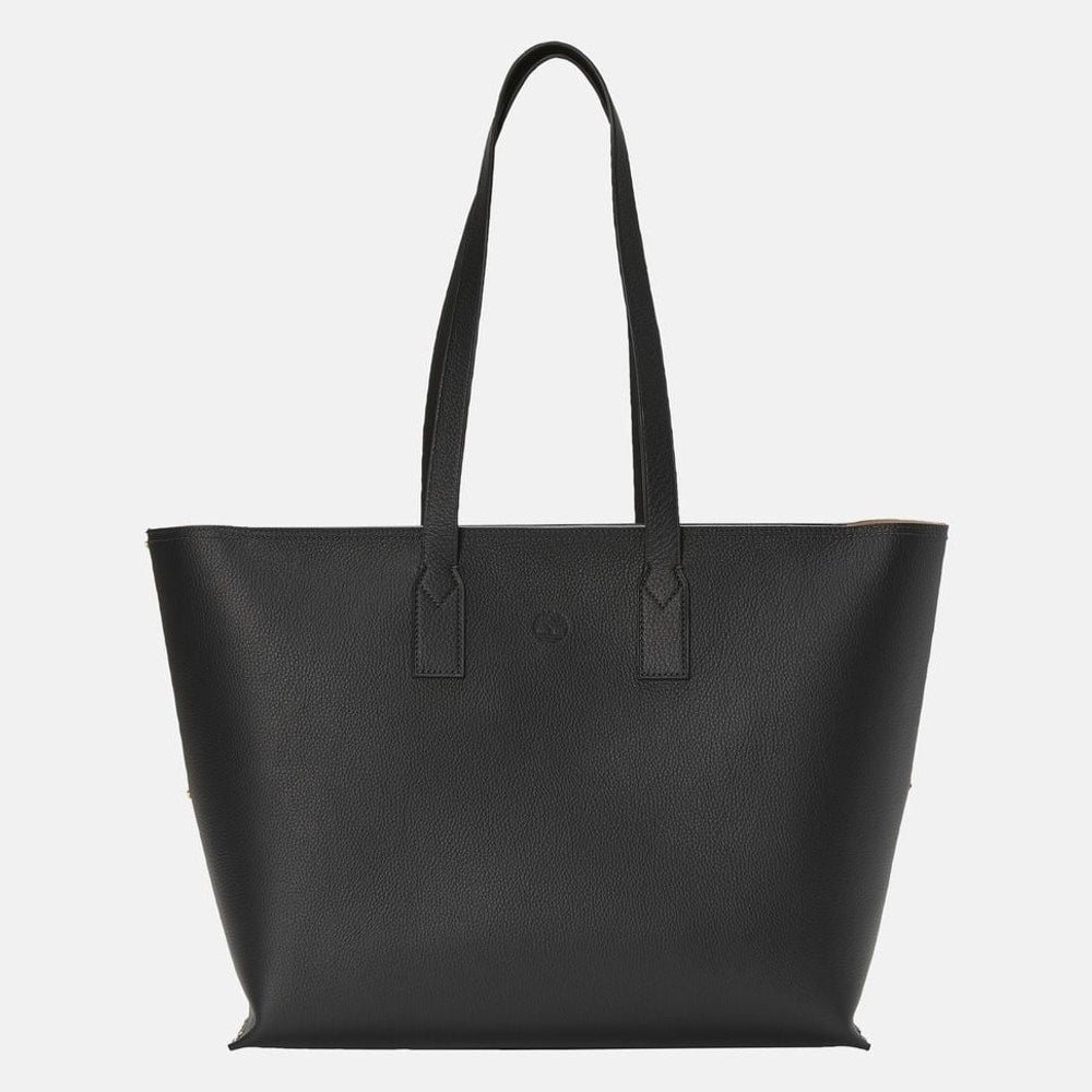 Timberland Leather tote bag Black – taske, sort