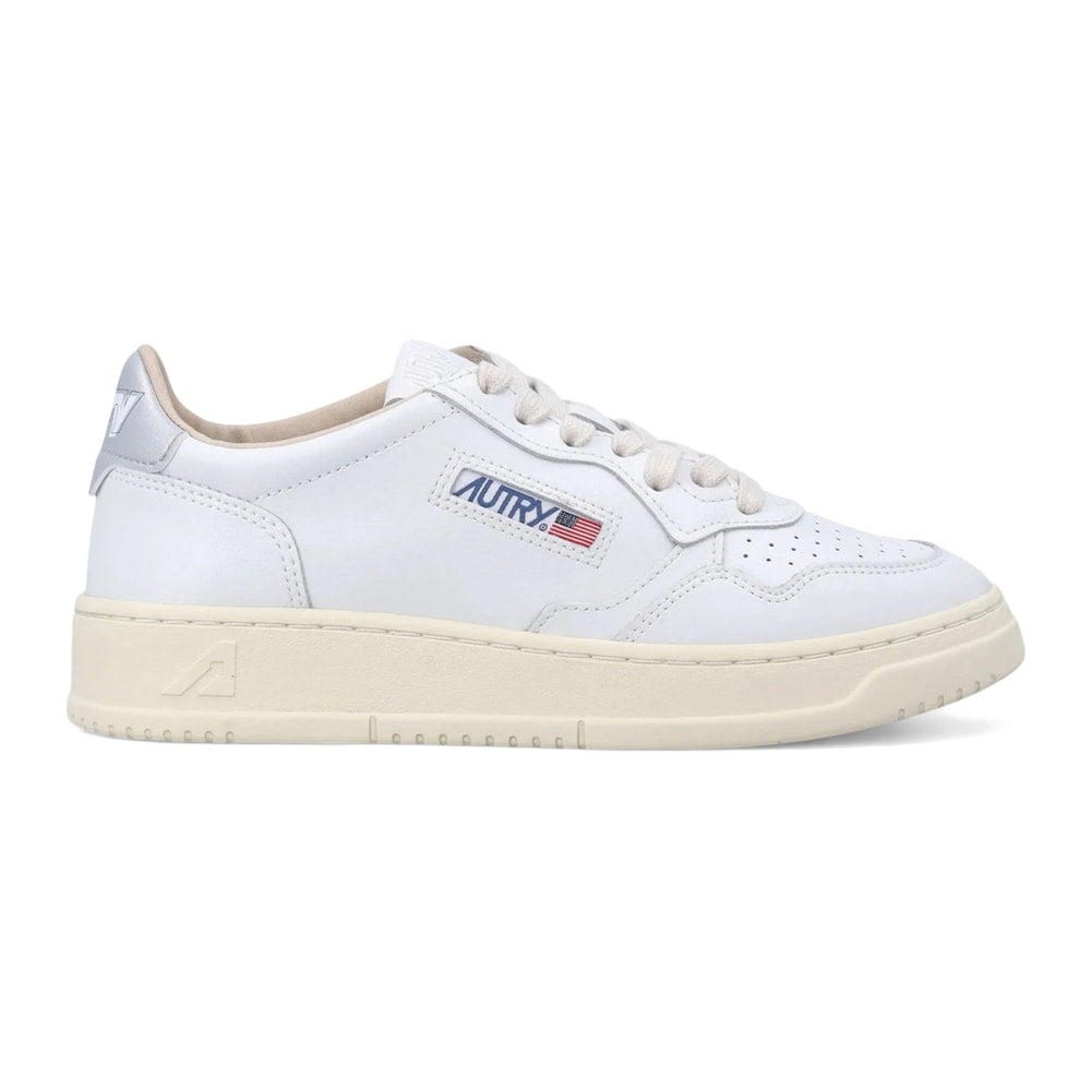 Autry Medalist Low White Silver (Women's) – tenisky, bílá