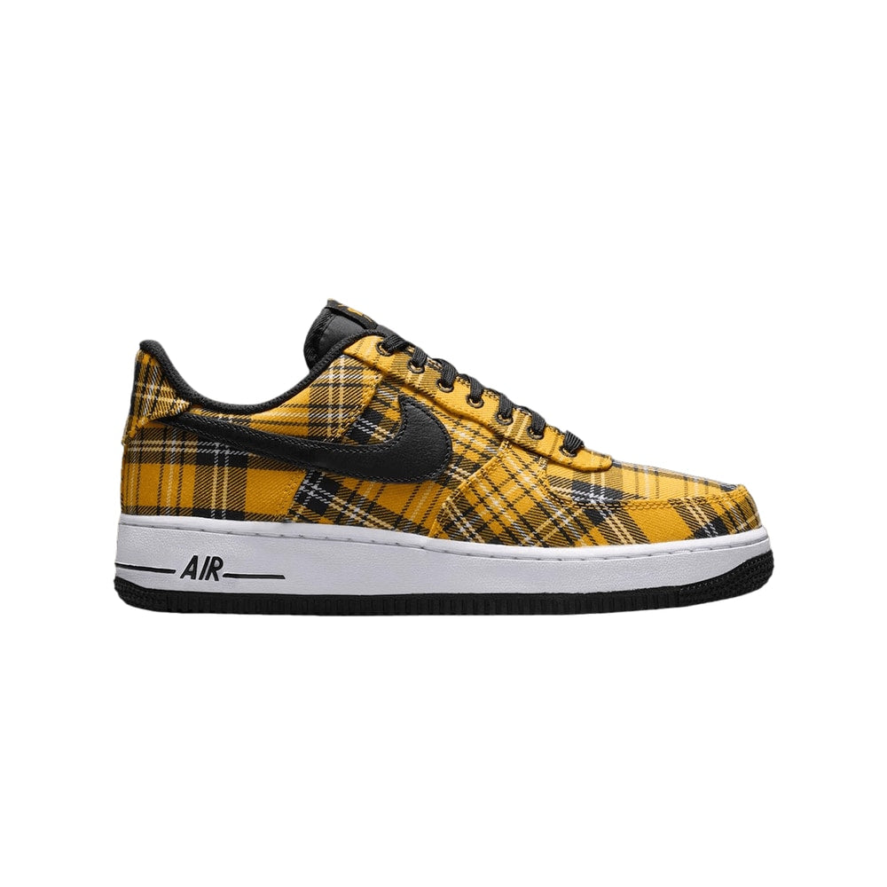 Nike Wmns Air Force 1 Low Yellow Plaid – sko, orange