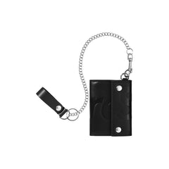 Supreme Leather Chain Wallet Black