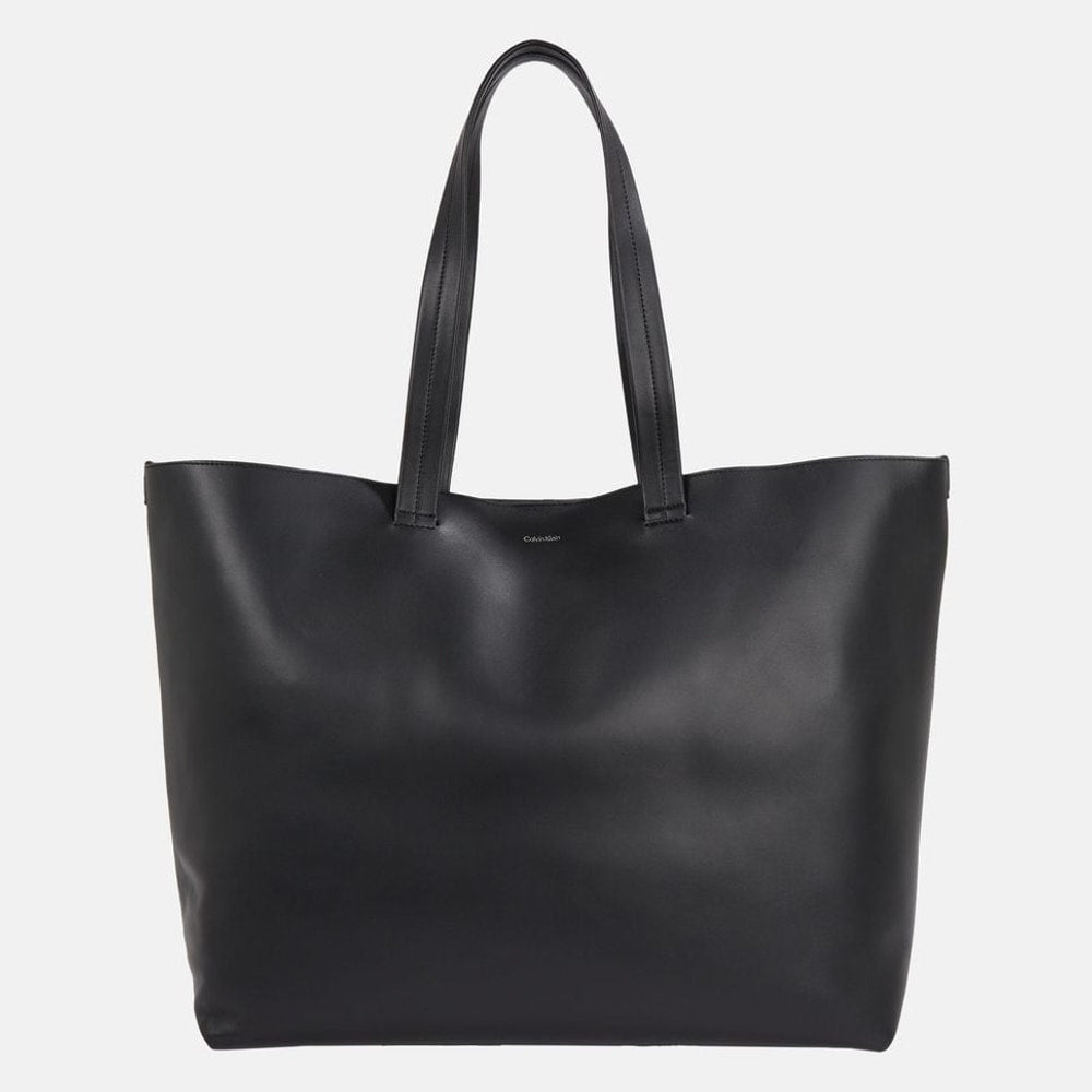 Calvin Klein Leather tote bag Black – sac, noir