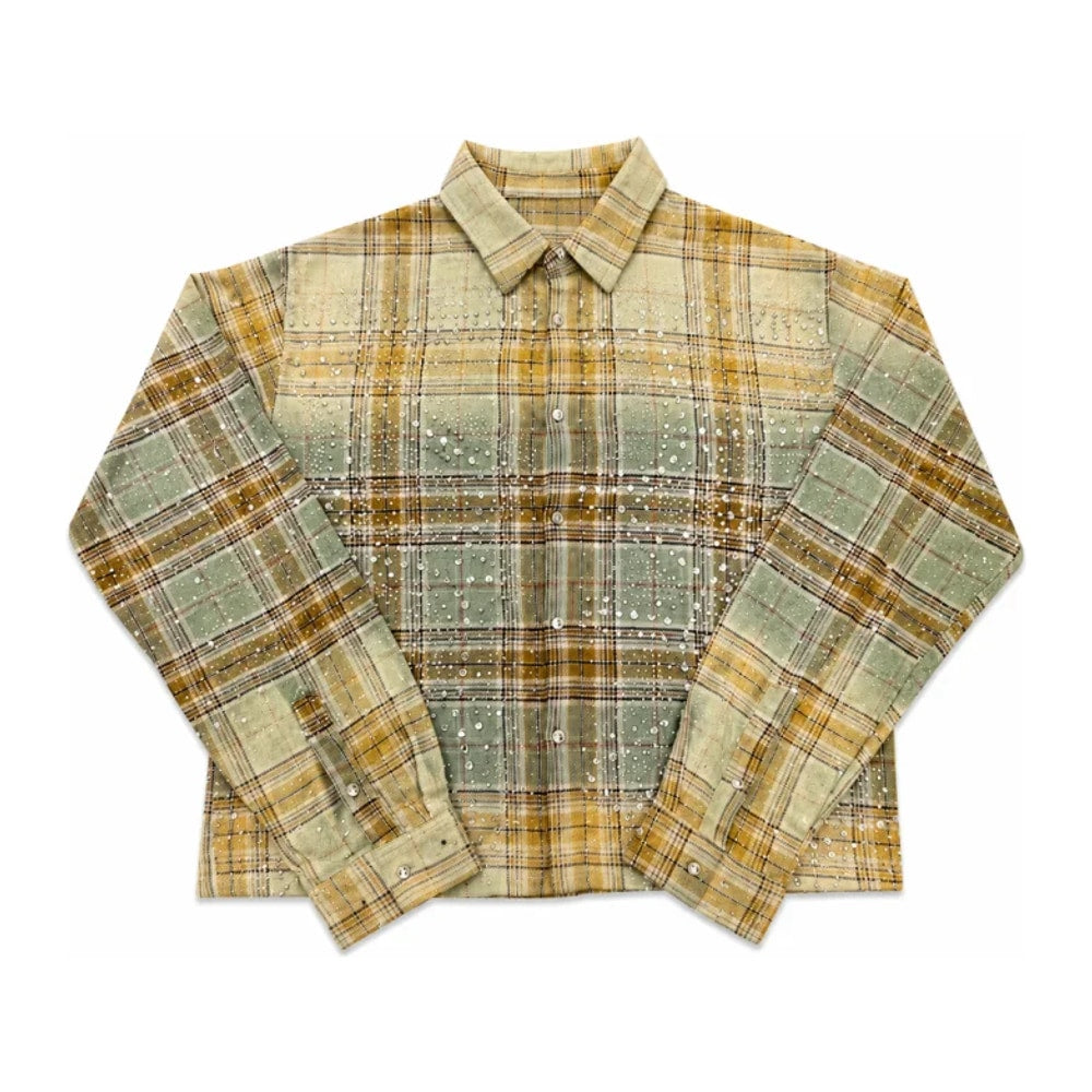 Vale Forever Rhinestone Plaid Flannel – kläder