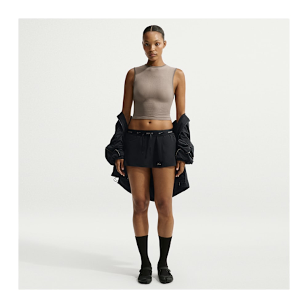 Nike NikeSKIMS Stretch Nylon Skort Obsidian Olive Grey (Women's) – zwart