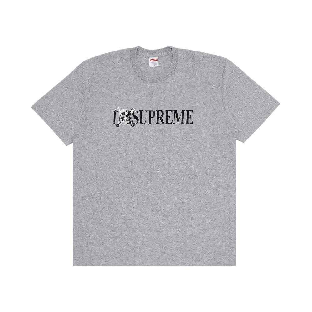 Supreme Skull Tee Heather Grey