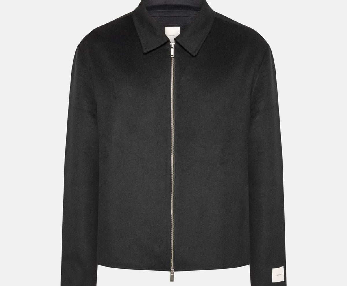 Calvin Klein Wool-blend jacket Black – kurtka, czarny
