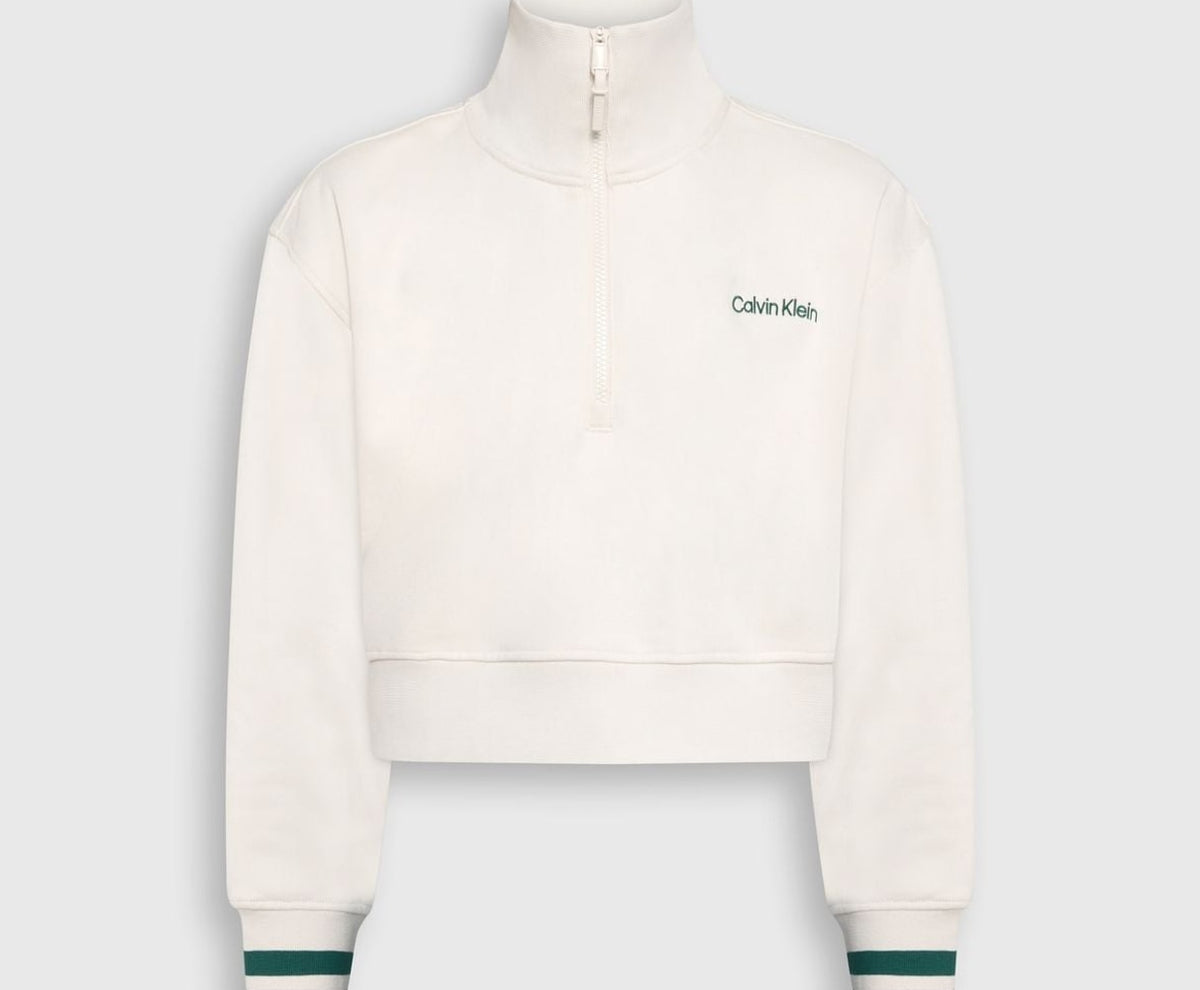 Calvin Klein Sweatshirt Off-white – huvtröja