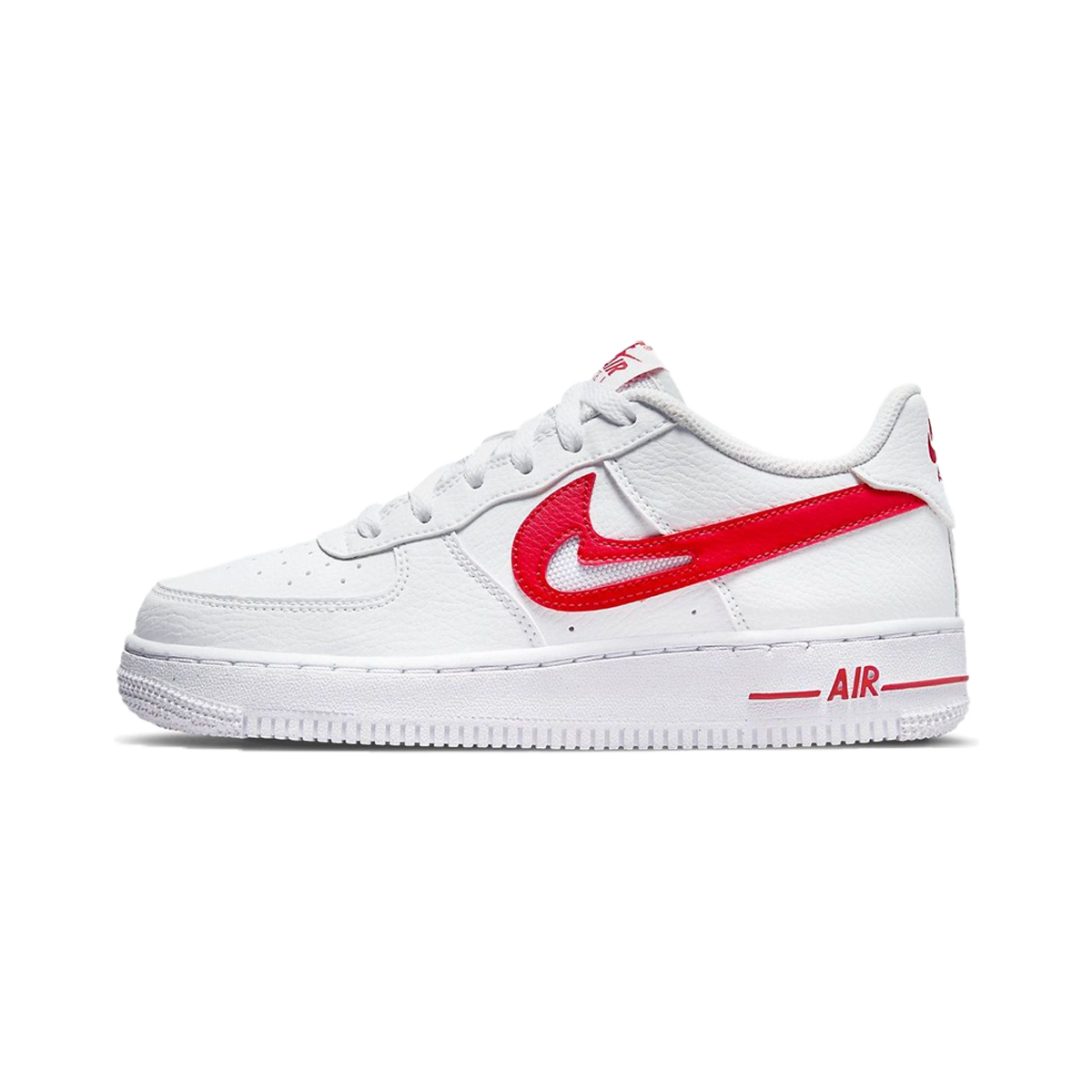 Nike Air Force 1 GS Cut-Out Swoosh - White University Red-Nike-pikastore.cz