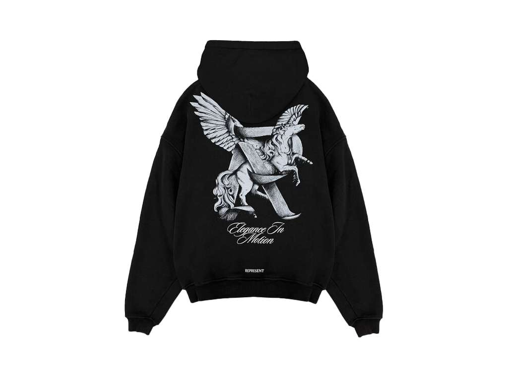 Represent Elegance In Motion Hoodie Jet Black