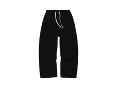 Represent Initial Wide Leg Sweatpants Jet Black