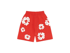 Denim Tears The Cotton Wreath Shorts Red