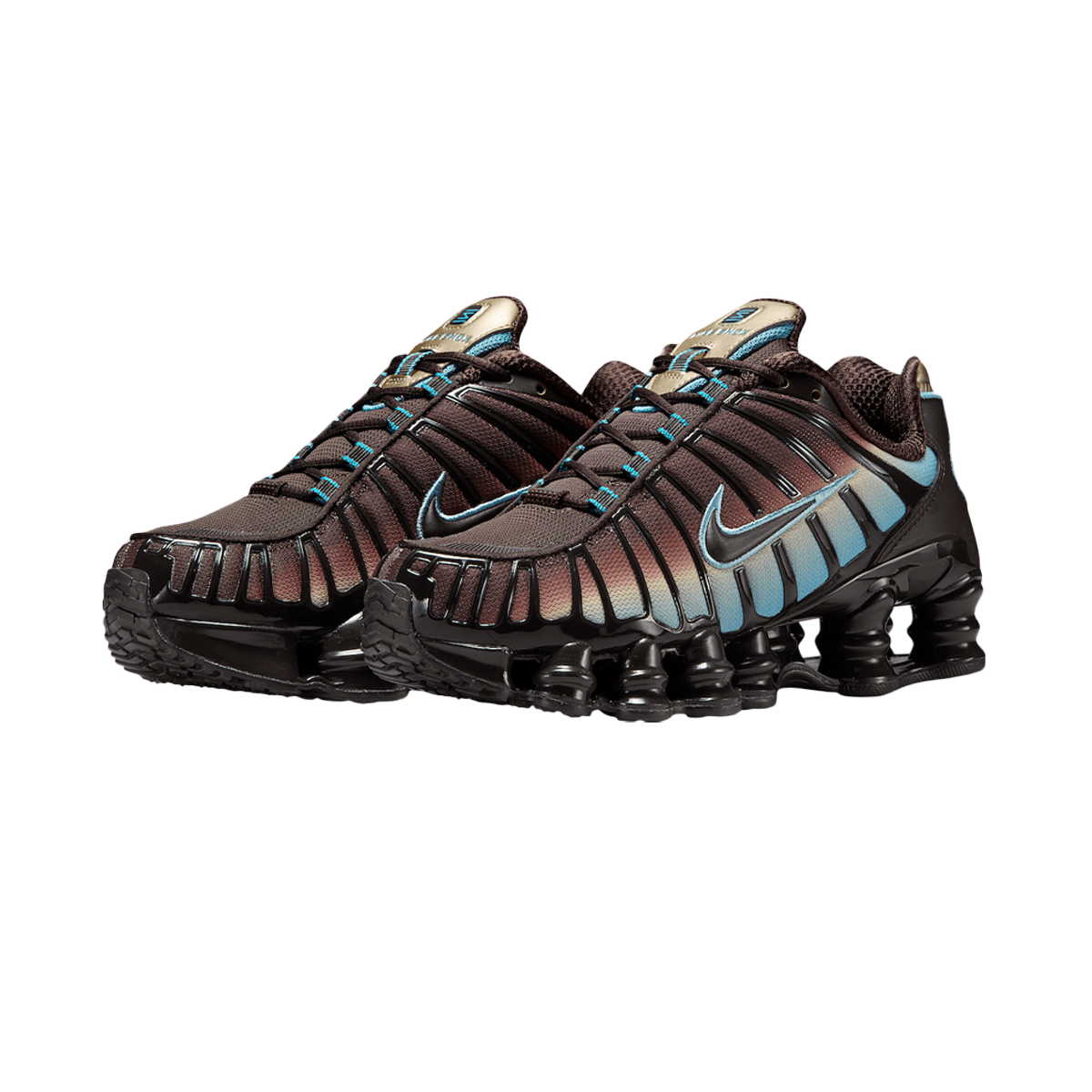 Nike Shox TL Velvet Brown Denim Turquoise-Nike-pikastore.cz
