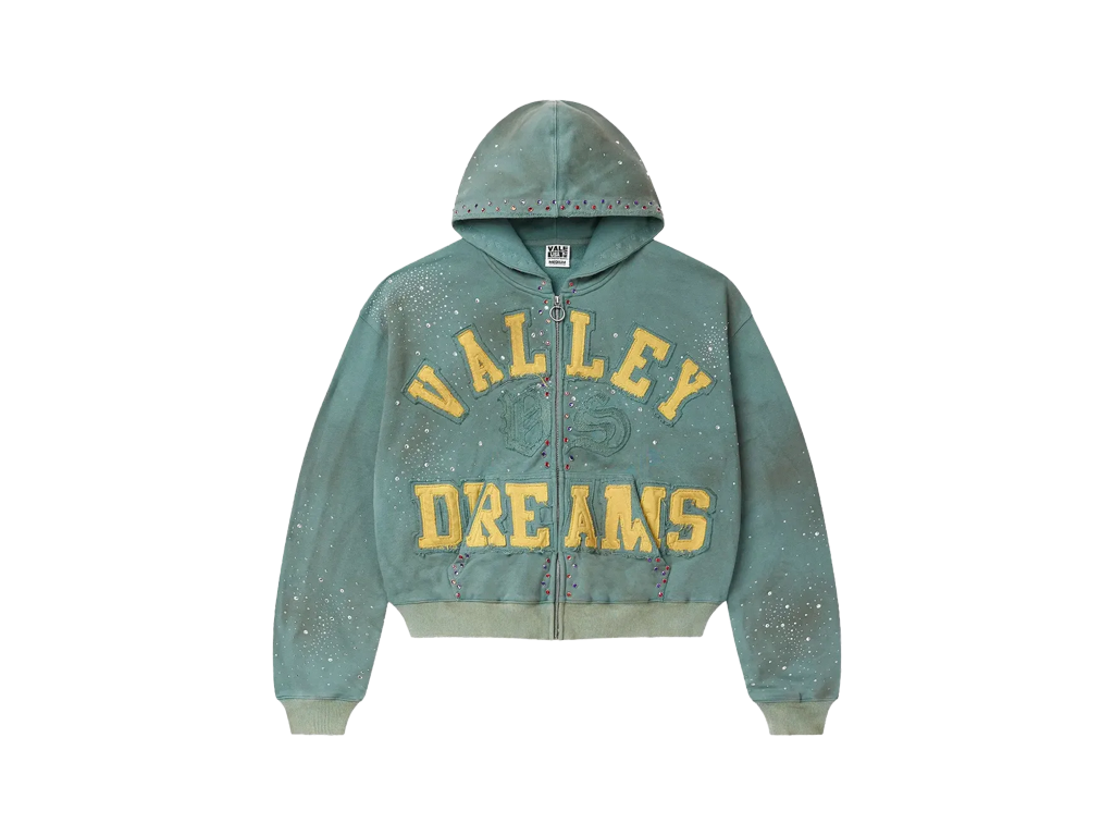 Vale Forever Bank Zip Up Hoodie Dark Mint – худі